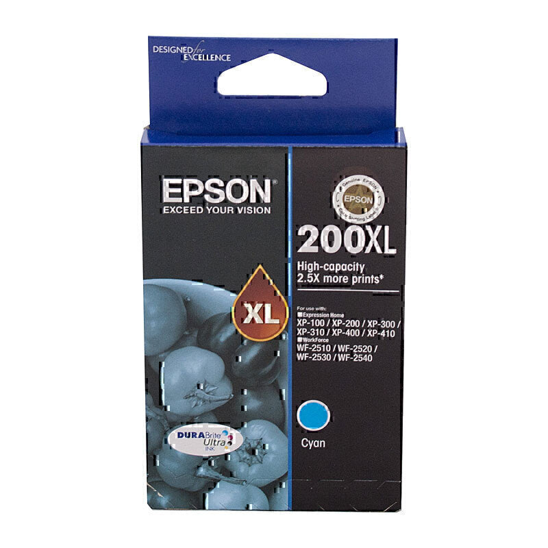 Genuine Epson 200XLC Cyan Ink Cartridge
