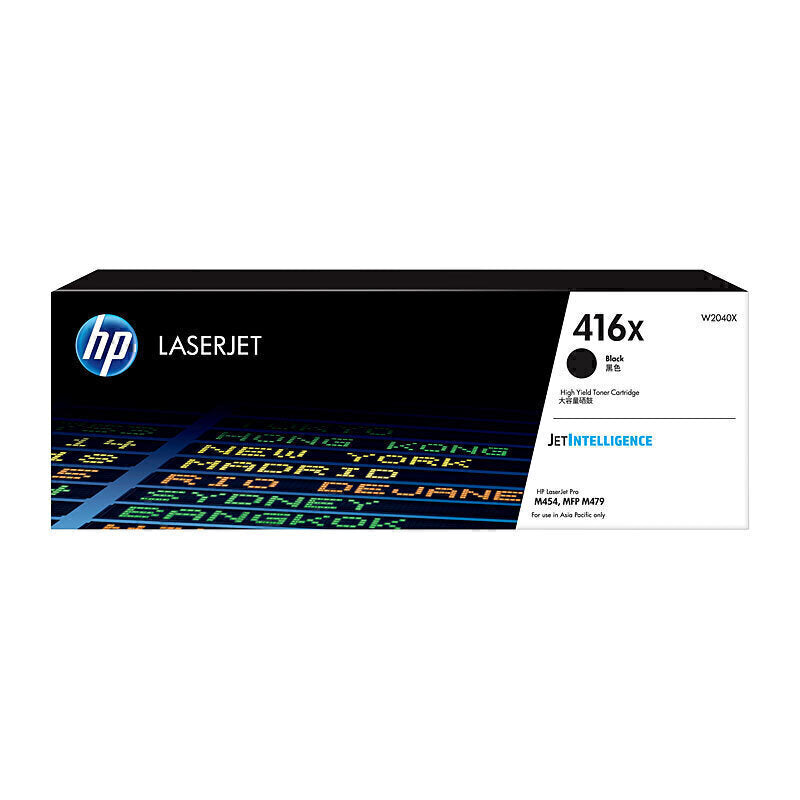 HP 416X W2040X Genuine Black High Yield Toner Cartridge - 7,500 pages