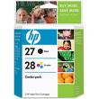 Genuine Hewlett Packard #27 & #28 Combo Pack
