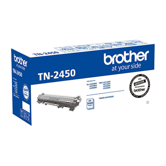 Genuine Brother TN-2450 Laser Toner Cartridge, 2600pages