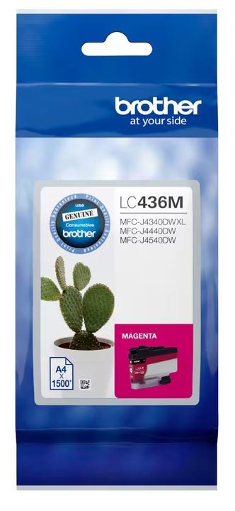 Brother LC-436 Genuine Ink Cartridge (4 Colours Available) - Standard Yield