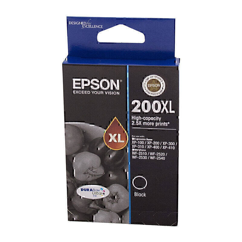 Genuine Epson 200XLB Black Ink Cartridge