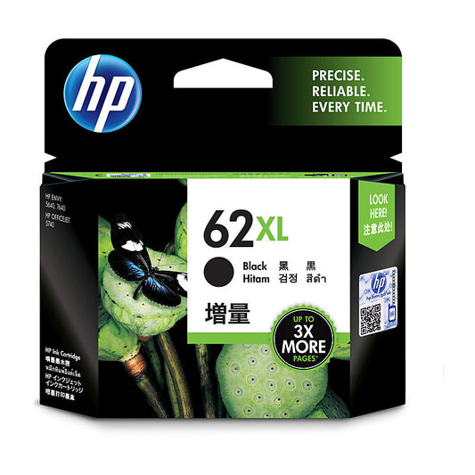 Genuine HP C2P054AE # 62XL BLack Ink Cartridge