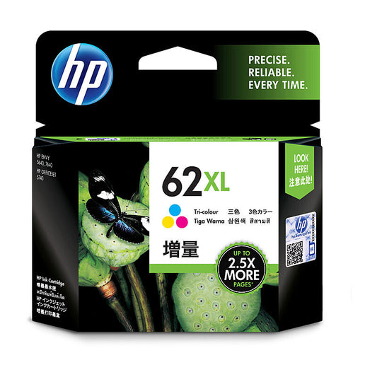 Genuine HP C2P07AE # 62XL Color Ink Cartridge