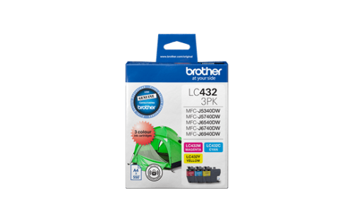 Brother LC432, LC-432 Genuine Ink Cartridge (4 Colours Available) - Standard Yield