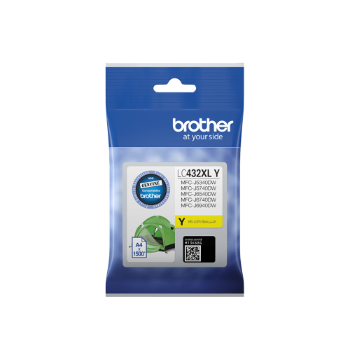 Brother LC432XL, LC-432XL Genuine Ink Cartridge (4 Colours Available) - High Yield